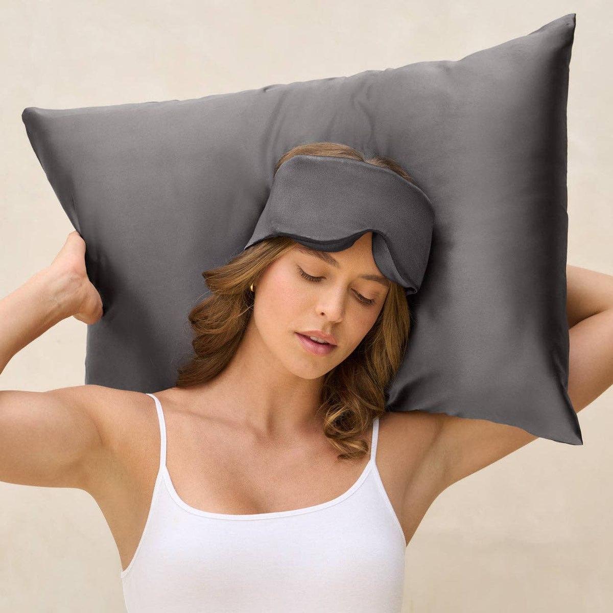 Charcoal Contour Pillow Eye Mask