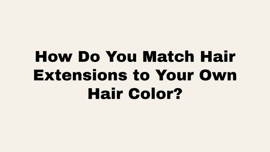 How Do You Match Hair Extensions to Your Own Hair Color? at Oh Baby Salon, Bloomington IL