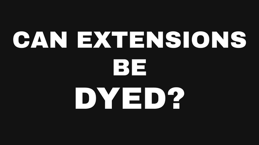 Dyeing artificial hair extensions guide at Oh Baby Salon, Bloomington IL.