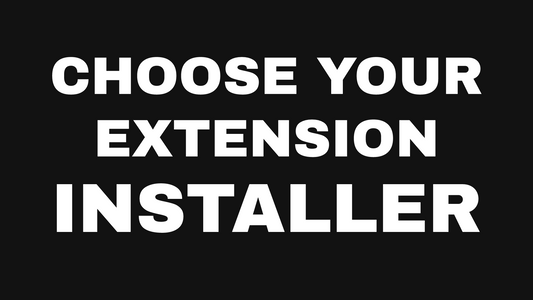Hair extensions installer selection guide at Oh Baby Salon, Bloomington IL.