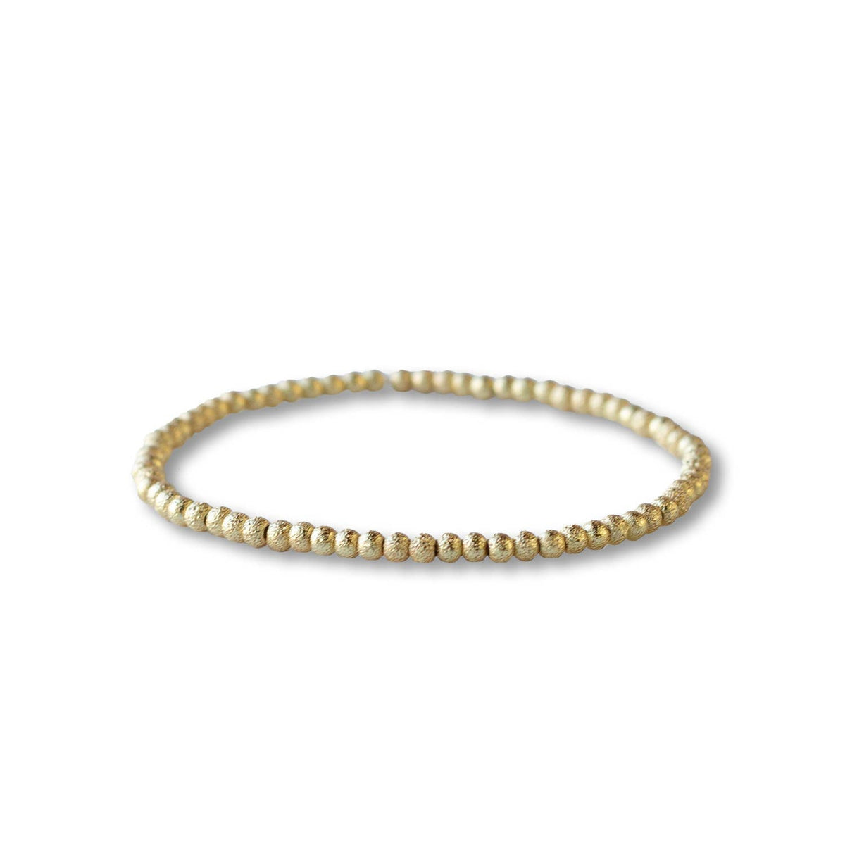 Lenny & Eva: Gold 3mm Textured Bracelet