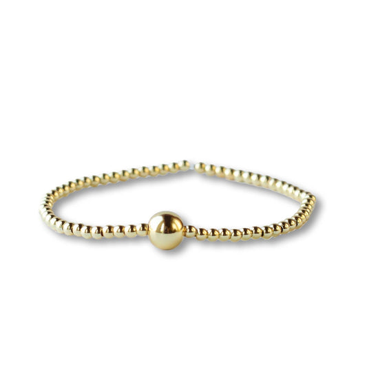 Lenny & Eva: Gold Uno Smooth Bracelet